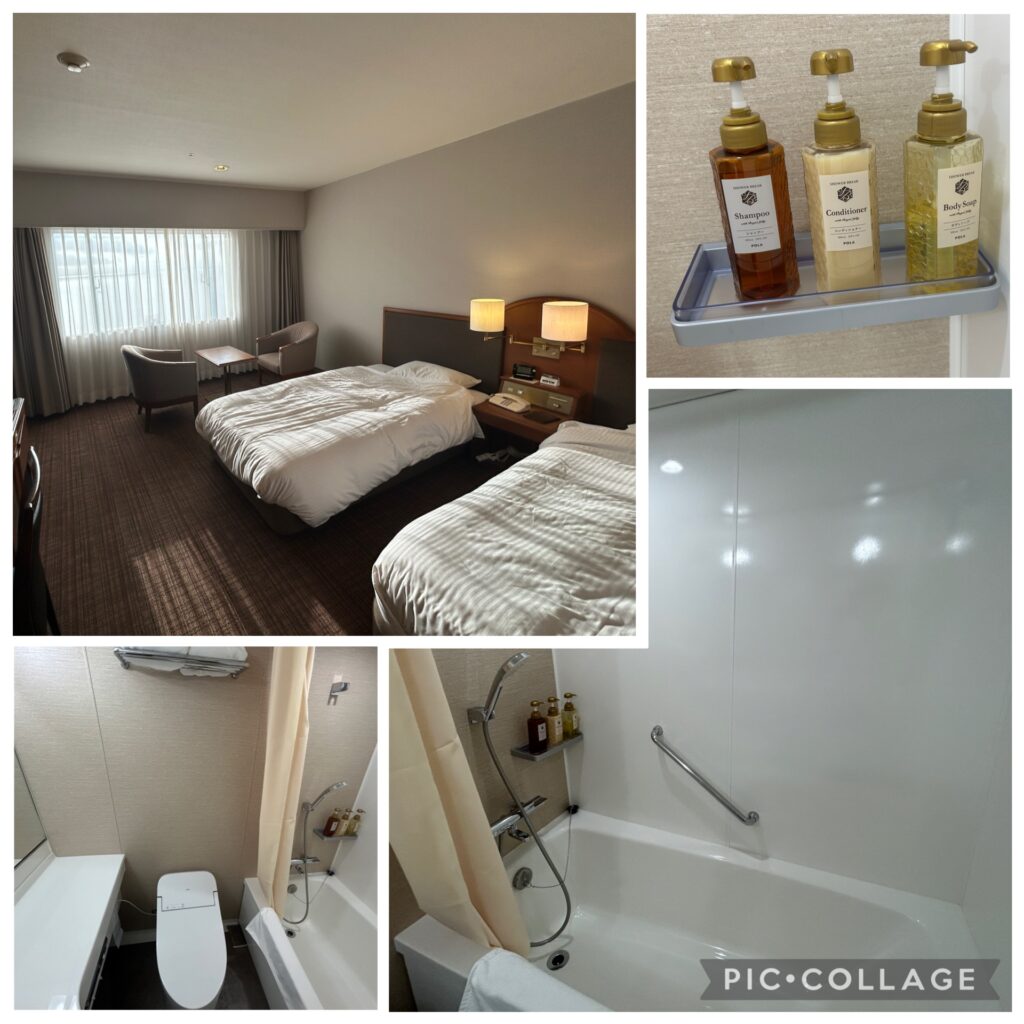 レイクビューツイン【抗菌抗ウィルス】ユニットバス付きのお部屋